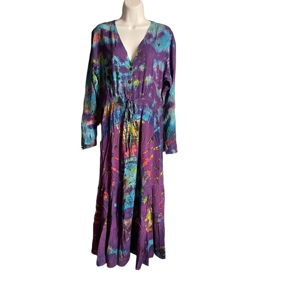 NWT.  Tye-Dye Dress by Sacred Threads.  CL/GR07.   222654 - Picture 4 of 5